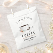 Love is Brewing Coffee Wedding Bedankzakje (Geknipt)