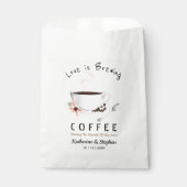 Love is Brewing Coffee Wedding Bedankzakje (Voorkant)