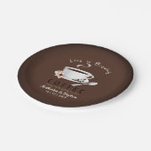 Love is Brewing Coffee Wedding Papieren Bordje (Gekanteld)