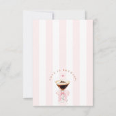 Love is Brewing Coquette Bruiloft Feest Bedankkaart (Achterkant)