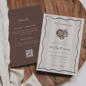 Love is Brewing Double Sided Bruiloftsborrel Uitno Kaart