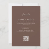Love is Brewing Double Sided Bruiloftsborrel Uitno Kaart (Achterkant)