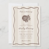 Love is Brewing Double Sided Coffee Bridal Shower Kaart (Voorkant)