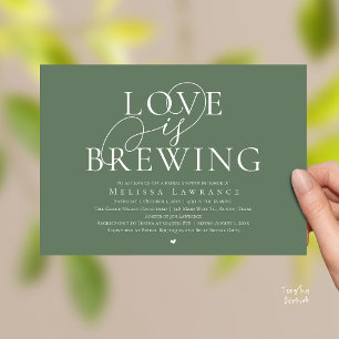 Love Is Brewing Elegante Bruiloft Uitnodiging