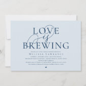 Love Is Brewing Elegante Bruiloft Uitnodiging (Voorkant)