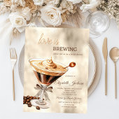 Love is Brewing Espresso Glitter Drips Kaart