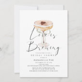 Love is Brewing Espresso Martini Bridal Shower Kaart (Voorkant)
