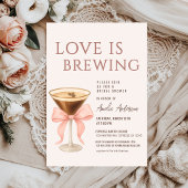 Love is Brewing  Espresso Martini Bridal Shower Kaart