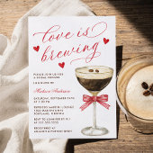Love Is Brewing Espresso Martini Bridal Shower Kaart