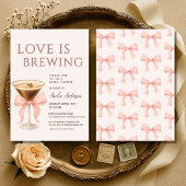 Love is Brewing  Espresso Martini Bridal Shower Kaart