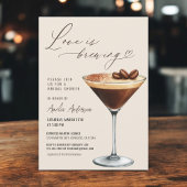Love is Brewing Espresso Martini Bridal Shower Kaart
