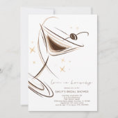 Love is Brewing Espresso Martini Bridal Shower Kaart (Voorkant)