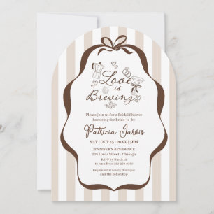 Love Is Brewing Espresso Martini Bruiloftsfeest Kaart