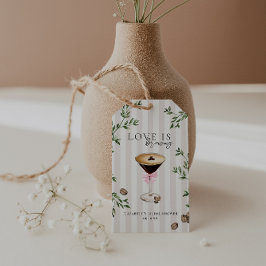 Love Is Brewing | Espresso Martini Vrijgezellenfee Cadeaulabel