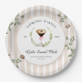 Love Is Brewing | Espresso Martini Vrijgezellenfee Papieren Bordje (Voorkant)