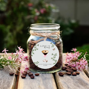 Love Is Brewing   Espresso Martini Vrijgezellenfee Ronde Sticker