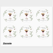 Love Is Brewing | Espresso Martini Vrijgezellenfee Ronde Sticker (Vel)