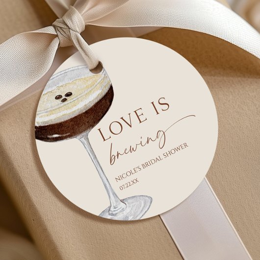 Love Is Brewing Expresso Martini Bruidsfeest Bedankjes Labels