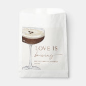 Love Is Brewing Expresso Martini Bruidsfeest Bedankzakje (Voorkant)