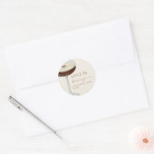 Love Is Brewing Expresso Martini Bruidsfeest Ronde Sticker (Envelop)