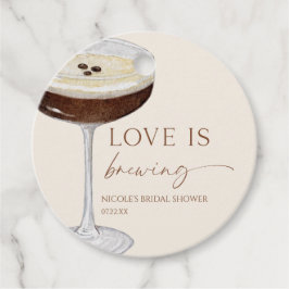 Love Is Brewing Expresso Martini Bruiloftsfeest Bedankjes Labels