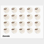 Love Is Brewing Expresso Martini Bruiloftsfeest Ronde Sticker (Vel)
