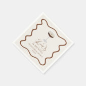 Love Is Brewing Expresso Martini Bruiloftsfeest Servet (Hoek)