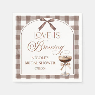 Love Is Brewing Expresso Martini Strik Bridal Show Servet