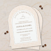 Love Is Brewing Gingham Coffee Couples Shower  Kaart