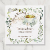 Love is Brewing Herbal Tea Vrijgezellenfeest Bedankjes Labels (Voorkant)