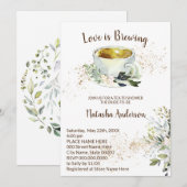 Love is Brewing Herbal Tea Vrijgezellenfeest Kaart (Voorkant / Achterkant)