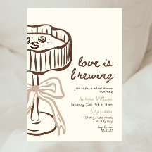Love Is Brewing Invitation, Love Is Brewing Bridal