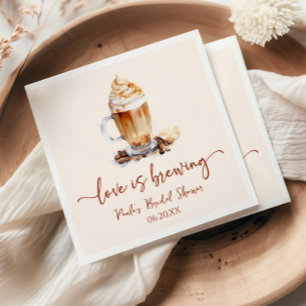 Love Is Brewing Koffiebonen Bruidsfeest Servet