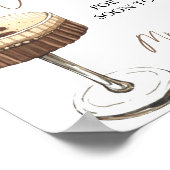 Love Is Brewing Martini Advice & Wishes Sign Poster (Hoek)