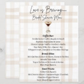 Love is Brewing Menu (Voorkant / Achterkant)
