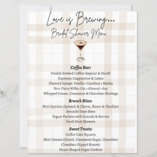 Love is Brewing Menu