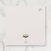 Love Is Brewing Moderne Bruiloftsdouche Bedankjes Labels (Achterkant)