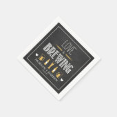 Love is Brewing Napkin Servet (Hoek)