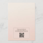 Love is Brewing QR Code Coffee Bruidsfeest Kaart (Achterkant)