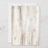 Love is Brewing Rustic Couples Bridal Shower Kaart (Achterkant)