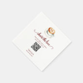 Love is Brewing Share the Love Photos QR Code Servet (Hoek)
