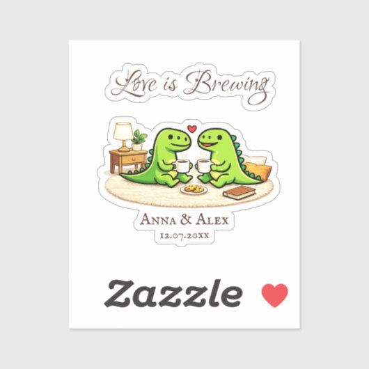 Love is Brewing Sticker (Vel)
