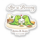 Love is Brewing Sticker (Voorkant)