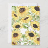 Love is Brewing Sunflower Tea Vrijgezellenfeest In Kaart (Achterkant)