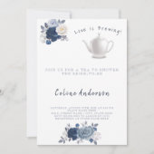 Love is Brewing Tea Invitation Vrijgezellenfeest Kaart (Voorkant)