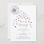 Love is Brewing Tea Party Vrijgezellenfeest Kaart (Voorkant)