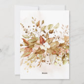 Love is Brewing Tea Vrijgezellenfeest Herfst Invit Feestdagenkaart (Achterkant)