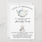 Love is Brewing Tea Vrijgezellenfeest Kaart (Voorkant)