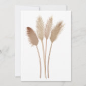 Love is Brewing Tea Vrijgezellenfeest Pampas Grass Kaart (Achterkant)