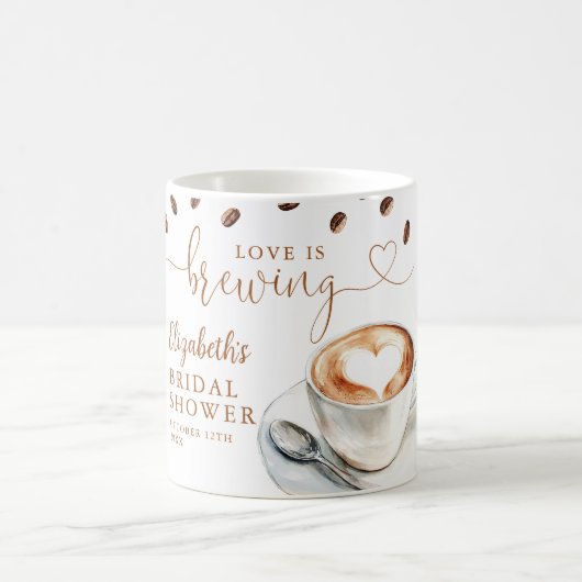 Love Is Brewing Theme Bridal Shower Koffiemok (Center)
